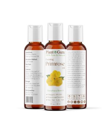 Evening Primrose Oil 2 fl oz - 100% Pure Cold Pressed Carrier for Skin Face Body & Hair Growth - Ideal for DIY Soap Creams & Lip Balms - Buy Online on GoSupps.com