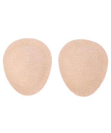 Cushioned Metatarsal Pads Shock Absorbing Self Adhesive Sweat Absorbing Faux Leather Arch Forefoot Pads for Blisters Calluses Corns 3 Pairs Apricot