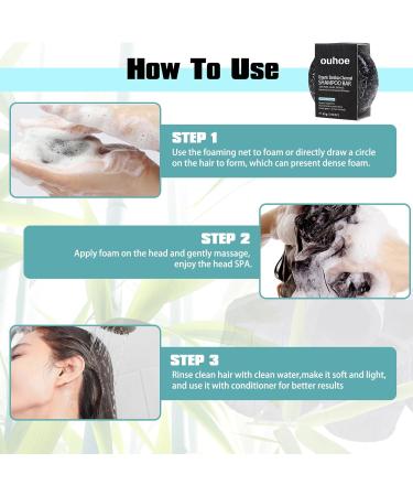 Anti Grey Bar Anti Grey Bar for Hair Anti Grey Bar Beard Bamboo Charcoal Black Soap for Grey Hair Darken Hair Solid Soap for Hair Scalp Cleanse - Buy Online on GoSupps.com
