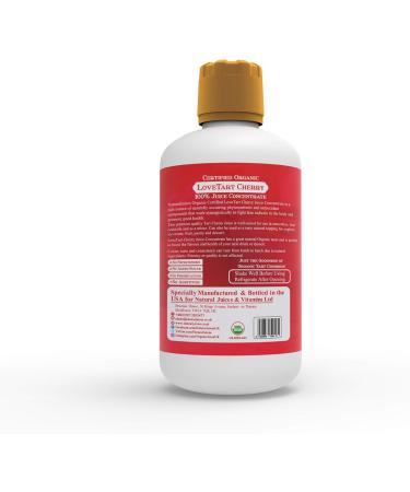 NaturalJuices Organic Certified Pure LoveTart Cherry Juice Concentrate 473ml - Buy Online on GoSupps.com