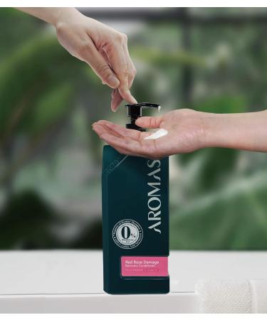Aromase Red Rose Damage Recovery Conditioner | Detangle Frizzy Hair with Damask Rose & Jojoba Oil | Hydrate & Strengthen Hair International Shipping - Buy Online on GoSupps.com
