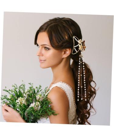 DOITOOL Hairpin Claw Barrettes for Girls Pearl Hair Clips French Hair Clips Celluloid French Design Barrettes Non- Slip Ponytail Holder Girls Tiara Mermaid Zinc Alloy Dense Woman - Buy Online on GoSupps.com