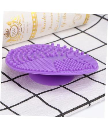 Angoily Makeup Brush Cleaner Solution Silicone Makeup Cleaning Brush Scrubber Round Brush Makeup Sponge Portable Brush Sponges Makeup Brush Scrubber Make up Face Brush Purple - Buy Online on GoSupps.com