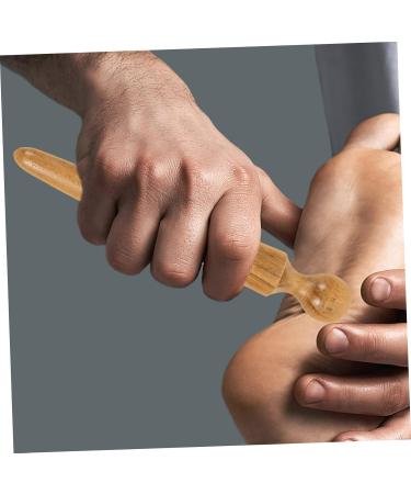 Minkissy 2-in-1 Lobaby Massage Roller & Body Hammer - Wooden Multi-Functional Meridian Massage Device for Neck & Foot Relief - Buy Online on GoSupps.com