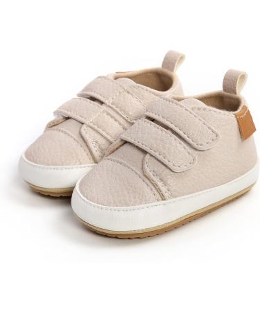 RVROVIC Baby Oxford Loafer Flats | Anti-Slip PU Leather Baby Shoes 0-6 Months | Apricot - Buy Online on GoSupps.com