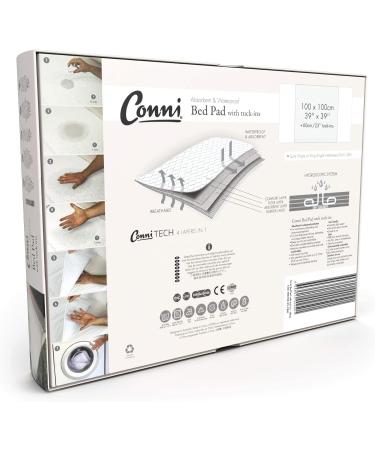 Conni Reusable Waterproof Bed Protection Blanket - Absorbent & Washable for Incontinence Bedwetting and Excessive Sweating - 100x100 cm - International Shipping - Buy Online on GoSupps.com