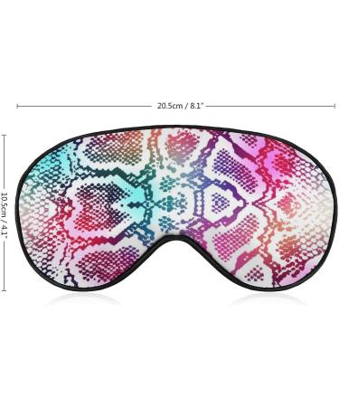 Shop Colorful Snake Skin Sleep Mask for Women - Adjustable Eye Shades with Elastic Strap for Ultimate Comfort - Buy Online on GoSupps.com