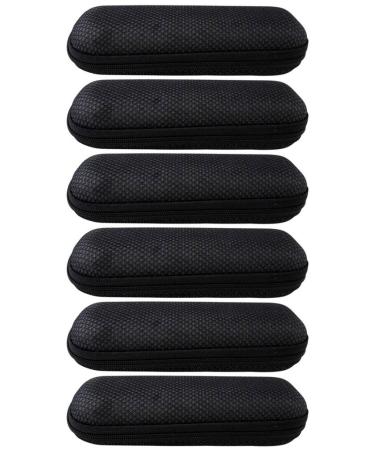 Eyekepper EVA Zip Case For Reading Glasses Black(6 pcs) 6 Count (Pack of 1)