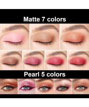 Eyeshadow Makeup Pallet Matte Eyeshadow Pallet | Long Lasting and Highly Pigmented Make Up Eye Shadows for Women Girls Holiday Riastvy 02 - Buy Online on GoSupps.com