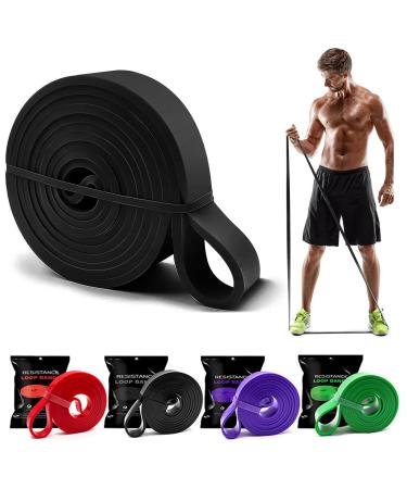 Tigayhc Pull Up Assistance Bands 4 Set of Stretch Bands -Resistance Bands Set for Men & Women Exercise Bands Workout Bands for Working Out Body Stretching Powerlifting Resistance Training Black