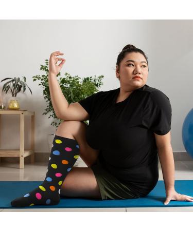 Putuo Compression Stockings for Thick Calves - Men's & Women's Thrombosis Support Socks XXL Multi-Colored for Medical Flight and Running - Buy Online on GoSupps.com