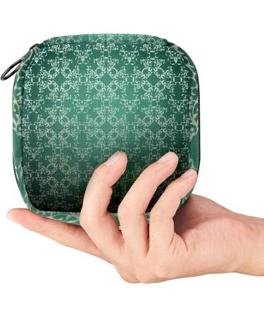 Vintage Floral Menstrual Bag with Zipper | Ladies Napkin & Tampons Pouch | Stylish & Functional for Women & Girls - Buy Online on GoSupps.com