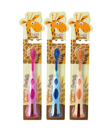Clean Lovely Little Deer Children's toothbrush extra soft hand toothbrush to protect the sensitive gums toddler toothbrush age 2 6 years 1 piece (1 Pack)