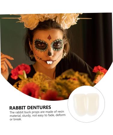 Totority 2pcs Easter Party Tooth Props Bunny Fake Prop Parts Supplies Favor Teeth Rabbit Accessories Costume - Buy Online on GoSupps.com
