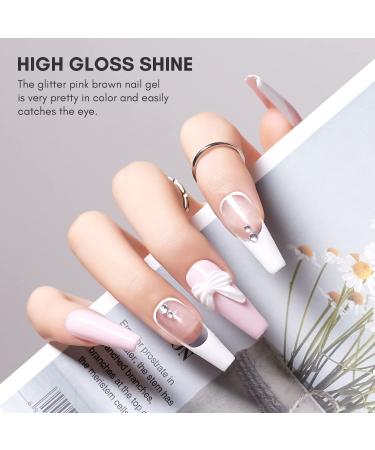 Makartt Gel Nail Polish Kit - 6 Colors Nude & Glitter Set with Nail Stickers - Soak Off DIY Manicure Kit - Holiday Gift - 10 Piece Set - Buy Online on GoSupps.com