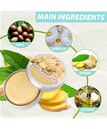 Ginger Hair Regrowth Shampoo Bar | Anti Hair Loss Soap for Hair Growth | Natural Organic Darkening Shampoo Bar | Promotes Hair Growth | 3pcs - 1.92 Ounce (Pack of 3) - Buy Online on GoSupps.com