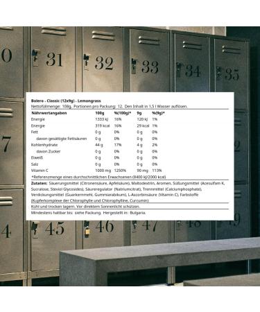 Buy Bolero Classic Lemongrass No Deposit | 12 Pieces (432g) - International Shipping Available - Buy Online on GoSupps.com