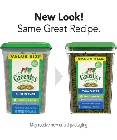 Greenies Feline SMARTBITES Healthy Indoor Chicken & Tuna | All Bag Sizes | 1 lb Pack | Tuna Flavors - Buy Online on GoSupps.com