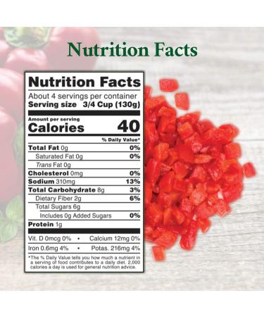 Roland Diced Red Pimiento Peppers 28-Ounce Can (Pack of 6) - Specialty Imported Food - Buy Online on GoSupps.com