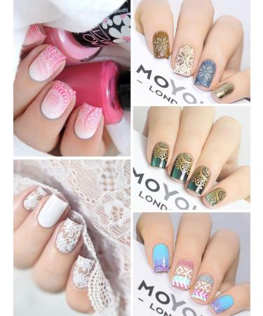 EBANKU French Tip Nail Stamp Set - 3PCS Clear Silicone Stamping Kit with 6PCS Replaceable Heads and Scrapers for DIY French Manicure at Home - Buy Online on GoSupps.com