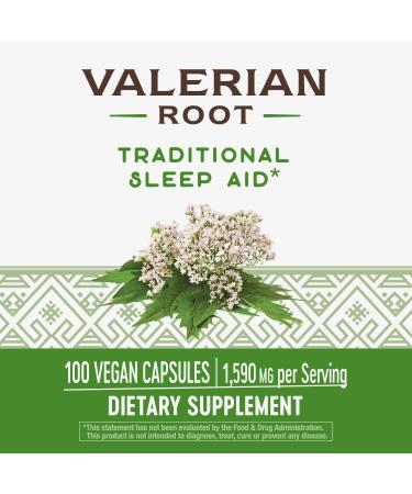Nature's Way Valerian Root 530 mg - 100 Capsules for Sleep & Relaxation - Buy Online on GoSupps.com