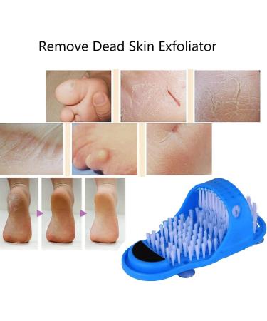 Magic Feet Cleaner - Airlxf Blue Exfoliating Brush for Spa Shower Massager Slippers - Buy Online on GoSupps.com