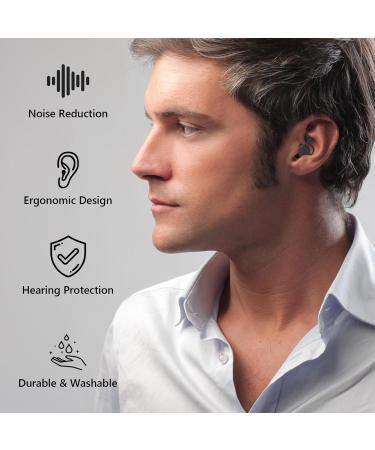 2 Pair Reusable Silicone Ear Plugs - Noise Cancelling for Sleeping Travel Swimming & Concerts - Buy Online on GoSupps.com