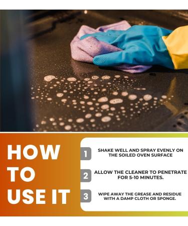 Buy GROVE 2x Easy Off Heavy Duty Oven Cleaner 14.5oz - Fast Degreaser & 4 Microfiber Cloths - Ideal for Stoves & Ovens - International Shipping Available - Buy Online on GoSupps.com
