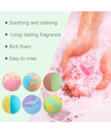 Bubble Bath Ball Fragrance Bath Balls Bath Balls Bubbles Moisturizing Bath Balls for Skin Smoothing with Long-Lasting Natural Fragrance - Buy Online on GoSupps.com