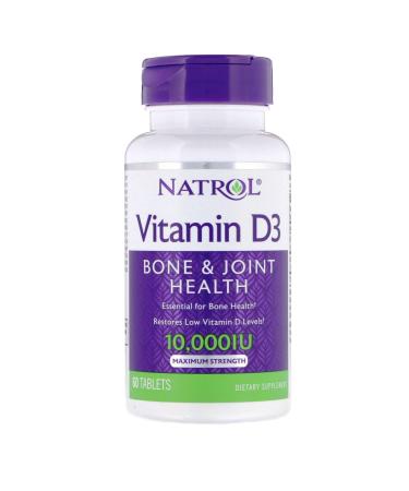 NATROL Vitamin D3 10000 IU  60 CT