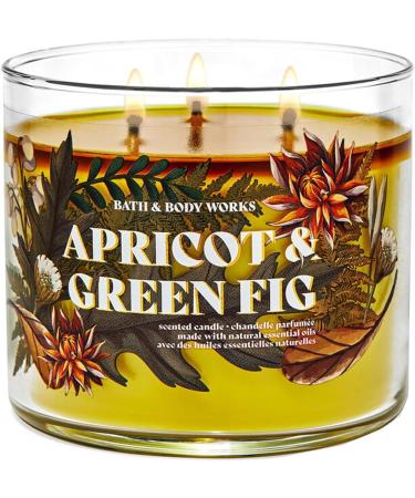 White Barn Apricot & Green Fig 3-Wick Candle - 14.5 oz | Premium Scented Candle for Home | International Shipping Available - Buy Online on GoSupps.com