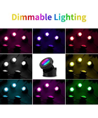 Coreslux RGB Solar Pond Lighting - Adjustable IP68 Waterproof Underwater Spotlights (5 Pack) for Garden & Diving - Buy Online on GoSupps.com