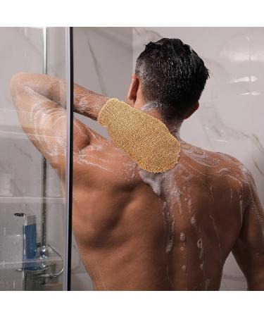 Breling 4 Pcs Natural Back Scrubber Set for Shower | Double Sided Exfoliating Scrubbers & Shower Gloves for Men and Women - Buy Online on GoSupps.com