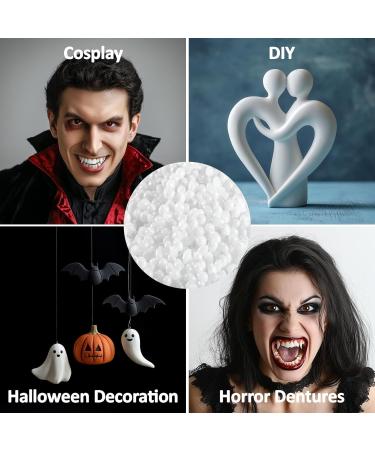 Sukh 10.9oz Repair Thermoplastic Beads - Moldable Plastic Pellets for DIY Cosplay Missing Teeth and Halloween Vampire Fangs - Buy Online on GoSupps.com