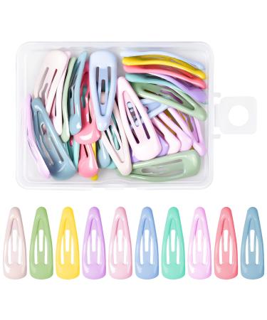 Jinlaili 30 Pcs Baby Snap Hair Clips 3cm Metal Snap Hair Clips Kids Mini Barrette Hair Clips Candy Color Small Hair Clips Baby Girl Hairpin Hair Accessories for Toddlers Baby Girls Colorful - Buy Online on GoSupps.com