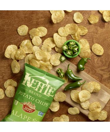 Kettle Foods Hot Jalapeno Potato Chips 5 oz | Spicy Crunchy Snack - Buy Online on GoSupps.com