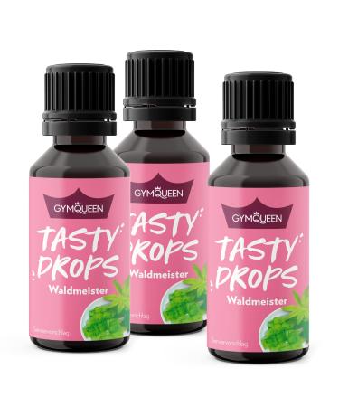 GymQueen Tasty Drops Woodruff 3x30ml Flavour Drops without calories Woodruff 30 ml (pack of 3)
