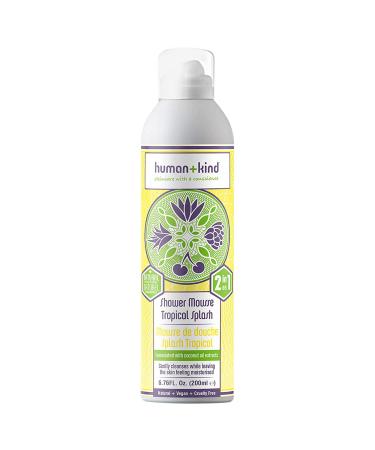 Human+Kind Shower Mousse Body Wash - Suitable For Sensitive Skin - Delicately Fragranced - Leaves Your Body Feeling Cleansed And Beautifully Soft - Nourishes Dry Skin - Tropical Splash - 6.76 Oz. Tropical Splash 6.76 Fl Oz (Pack of 1) - Buy Online on GoSupps.com
