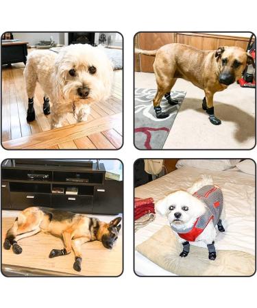 BINGPET Dog Socks - Non-Slip Strap Paw Protectors for Traction Control | Waterproof Indoor & Outdoor Use - Buy Online on GoSupps.com