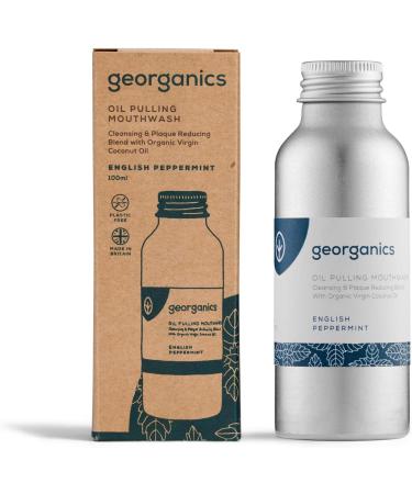 Georganics Doll Ganics Natural Coconut Oil Mouthwash - 100ml Organic Peppermint - Whitening & Fresh Breath - Buy Online on GoSupps.com