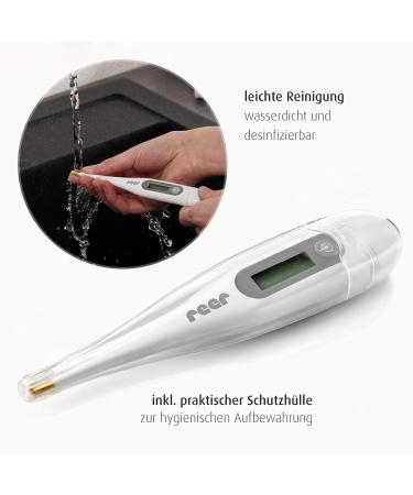 Reer ClassicTemp Digital Fever Thermometer - Fast 20s Measurement Gold-Plated Tip Family Use | International Shipping Available - Buy Online on GoSupps.com