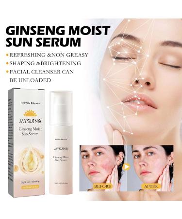 Ginseng Moisturizing Sun Serum | Sun Damage Protection With UV Rejuvenation | Hydrating & Nourishing Skin Repair | Non-Greasy Formula - Buy Online on GoSupps.com