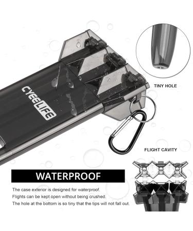 CyeeLife Steel Tip Darts 24g Set with Carry Case, Sharpener & Integrated Flights | Professional Brass Style A-Black - Buy Online on GoSupps.com