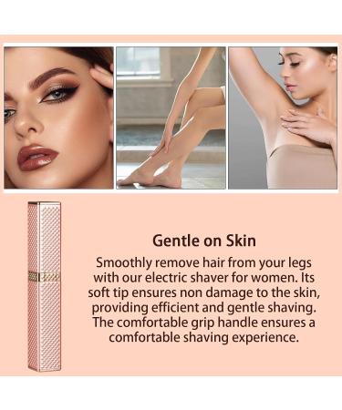 Women Body Electric Shaver | Electric Women Underarms and Legs 2-in-1 Shaver Outdoor Portable Eyebrow Hair Remover Rechargeable for Bathroom Camping Pink - Buy Online on GoSupps.com