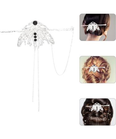 FRCOLOR Metal Hair Clips Bridal Hair Clip Rhinestone Hair Stick rhinestone hair bun clip metal ponytail holder tassel hair clip Crystal Hair Clip Metal Hair Clips Bridal Hair Clip - Buy Online on GoSupps.com