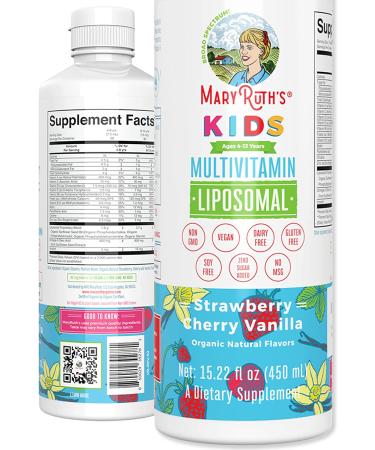 MaryRuth Organics Multivitamin for Kids Immune Support Supplement - 30 Servings