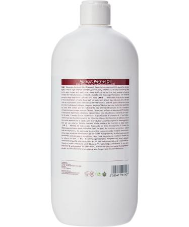 Buy Mystic Moments Aprico Kernel Carrier Oil 1L - Pure Natural Vegan Oil for Hair Face Nails & Aromatherapy | International Shipping Available - Buy Online on GoSupps.com