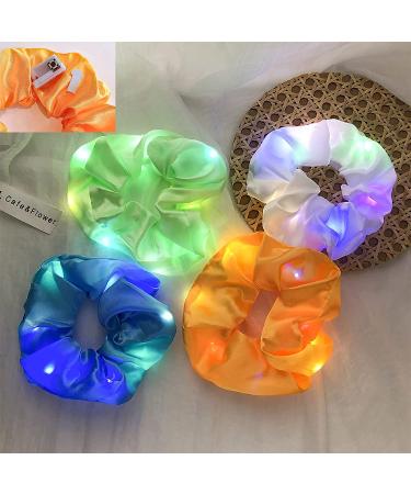 6 Pcs LED Hair Scrunchies - Light Up Hair Ties for Women & Girls | 3 Light Modes - Perfect for Halloween & Christmas Party - Buy Online on GoSupps.com