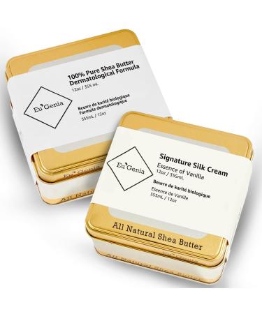 Eu'Genia 12oz Dermatological + 12oz Silk Cream in Vanilla