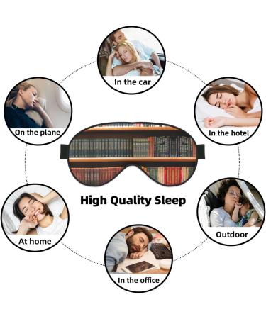 Library Bookshelf Soft Sleep Eye Mask Female Breathable Eye Patch Perfect for Travel and Relaxation - Buy Online on GoSupps.com